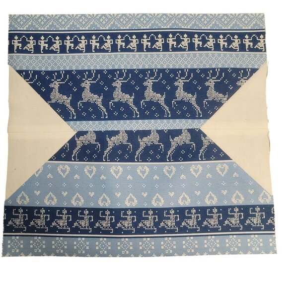 Snowball 14 Completed Quilting Blocks 10" Nordic Design Cotton Fabric Squares - Picture 13 of 16